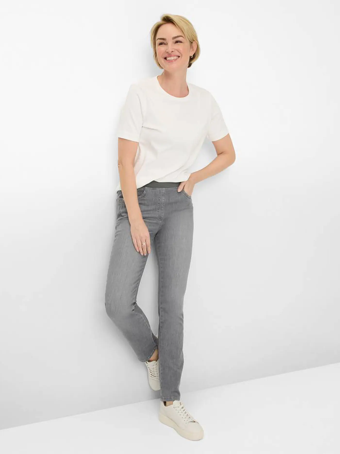 RAPHAELA BY BRAX | Chino PAMINA | grau